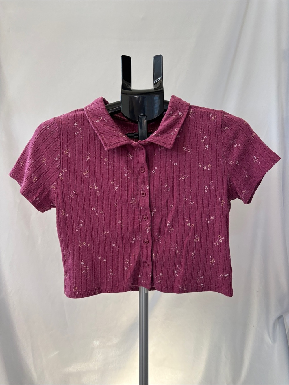 Cotton On Button-Down Crop Top